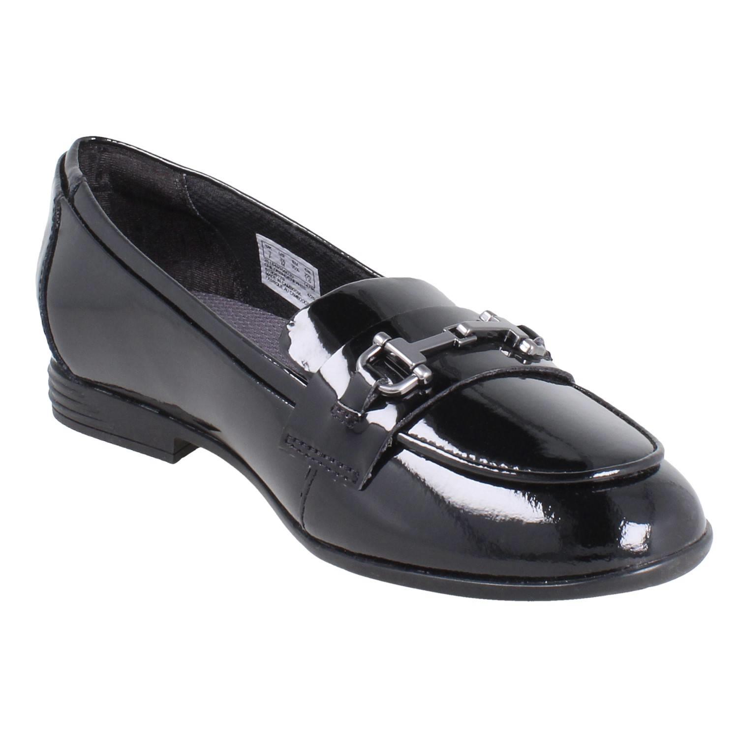 Girls Clarks Horse Bit Trim Leather Slip On Loafer School Shoes *Finja Loafer* - Picture 35 of 37