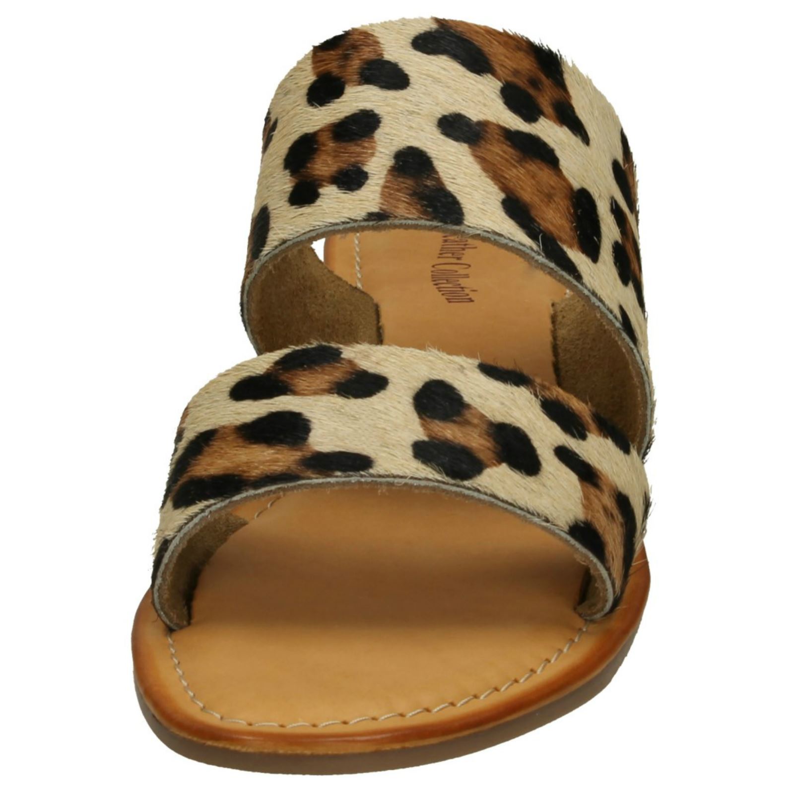 Ladies Leather Collection Double Strap Mules - Picture 27 of 28