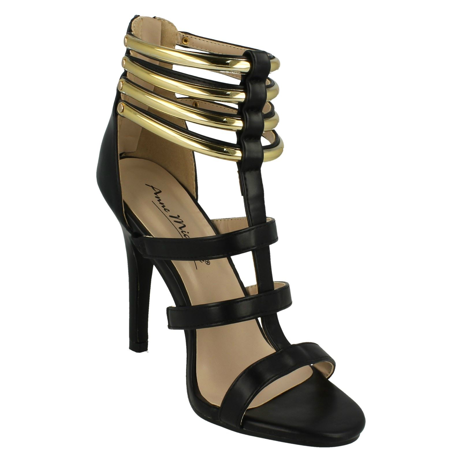 Ladies Anne Michelle Open Toe Heeled Sandals - Picture 10 of 28