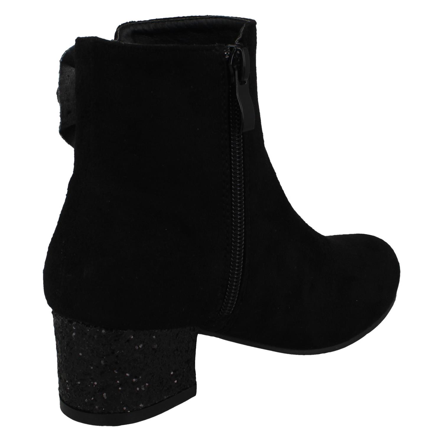 Girls Spot On Glitter Detail Ankle Boots eBay
