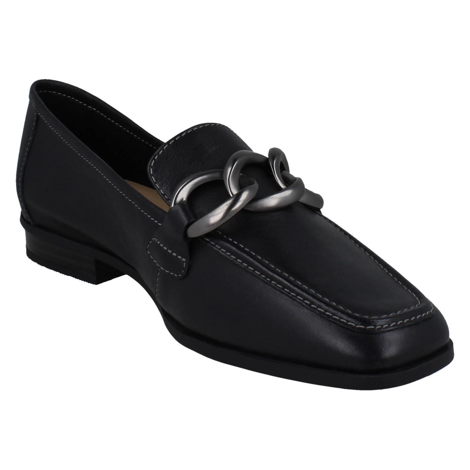 Mujer Clarks Cuero Suave Punta Cuadrada Mocasines Estilo Smart Zapatos: Sarafyna - Picture 17 of 55