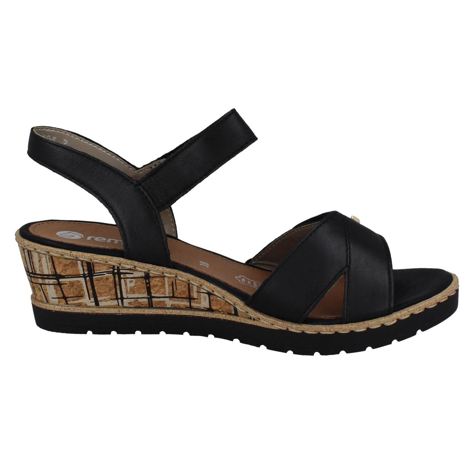 Sandali Da Donna Remonte Con Cinghie Regolabili E Tacco A Wedge *R6R266* - Picture 7 of 19
