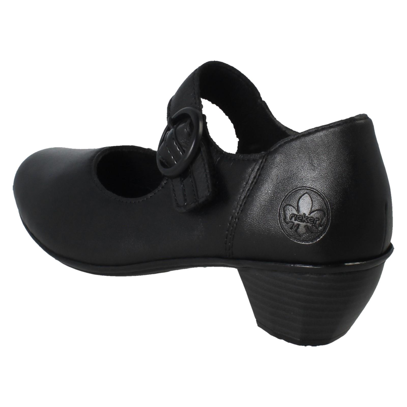 Ladies Rieker Buckle Detailed Hook and Loop Smart Heels, 41756 - Picture 4 of 19