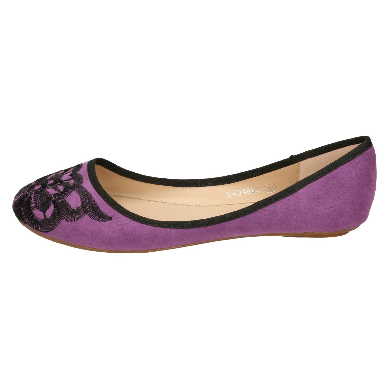 Zapatos de bailarina para dama Anne Michelle Suedette - Imagen 42 de 46