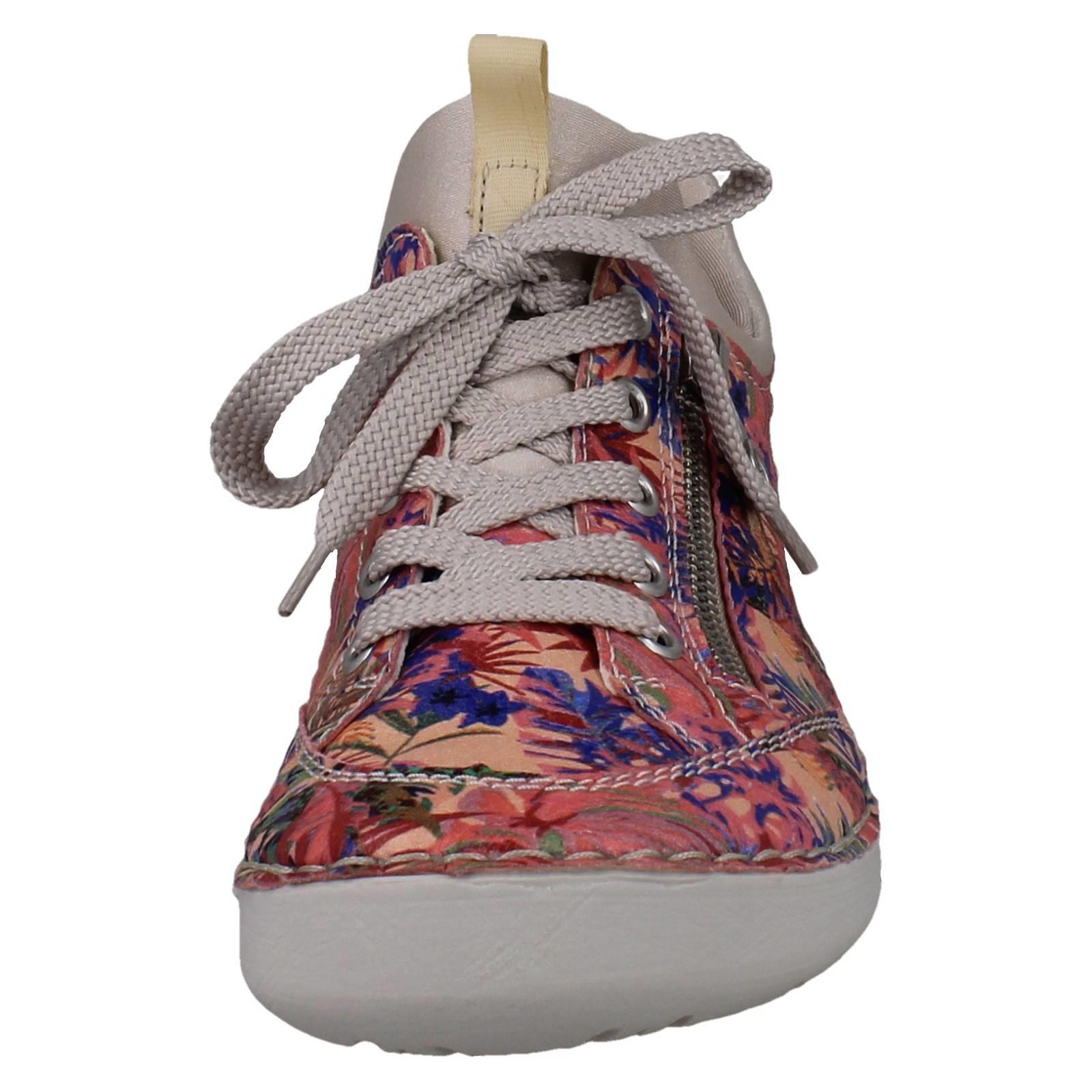 Ladies Rieker Ready2Go Slip On Synthetic Jungle Print Trainers 52567 - Picture 9 of 10