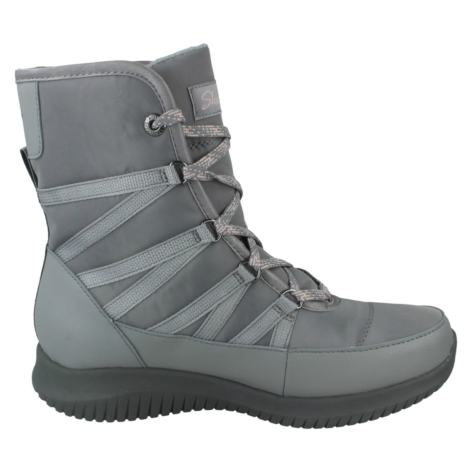Ladies Skechers Warm Tech Memory Foam Boots Ultra Flex 'Cold Out' 44345 - Bild 7 von 10