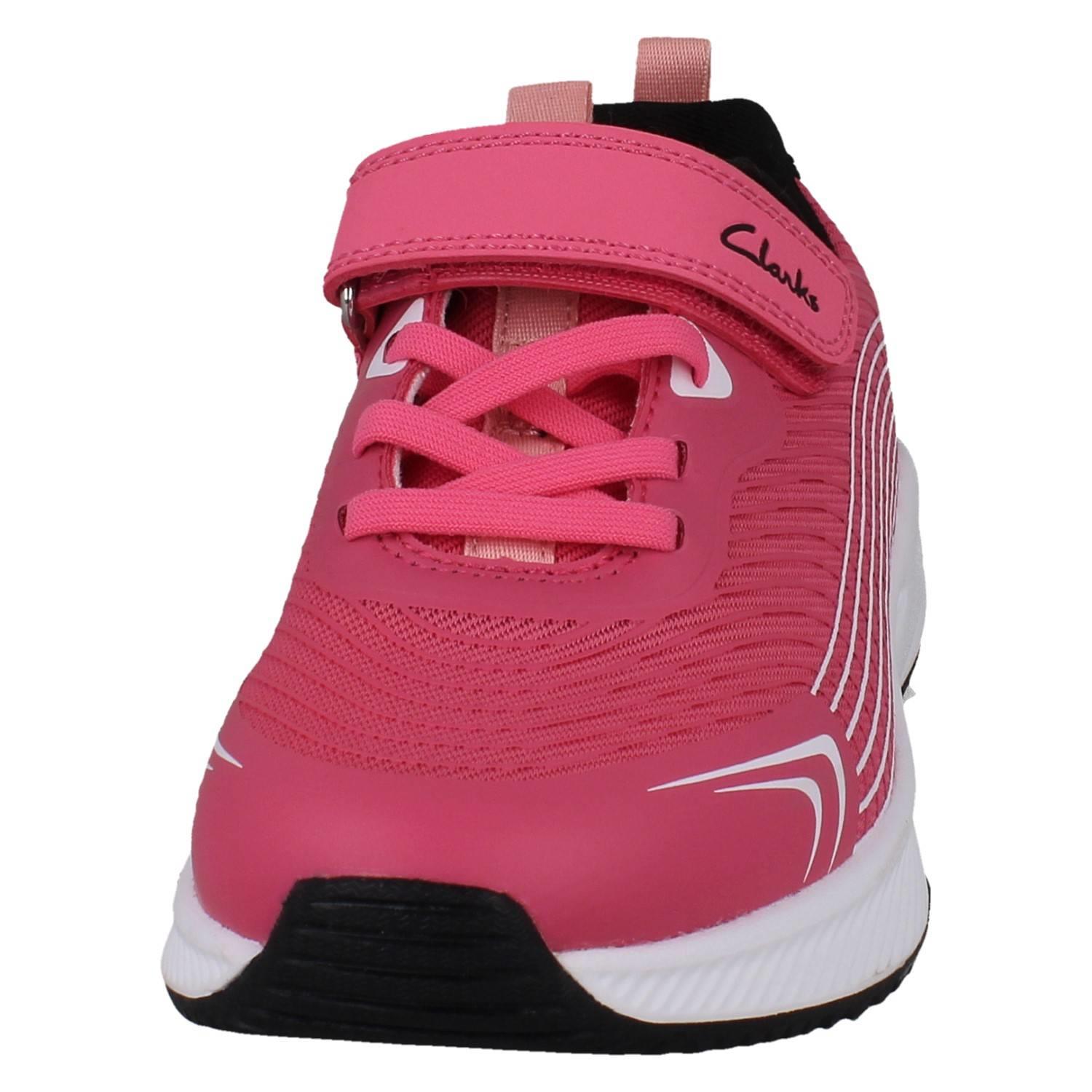 Kids Clarks Padded Textile Breathable Lightweight Sports Trainers *Deyes Dash* - Picture 36 of 64