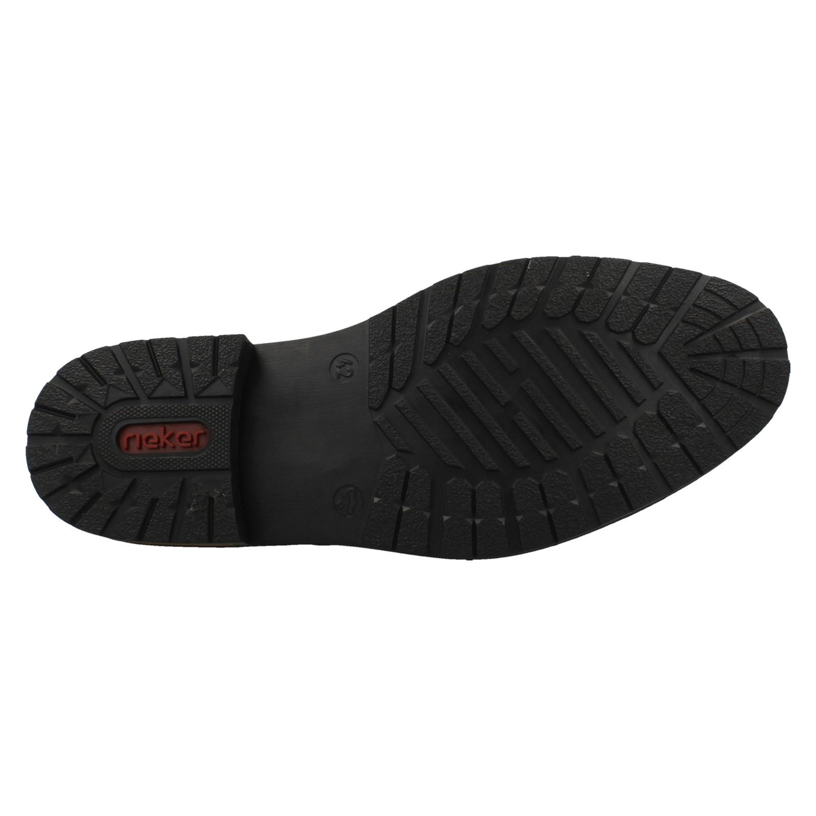 Uomo Rieker Zip E con Lacci Stivaletti Chelsea 14609 - Picture 10 of 10