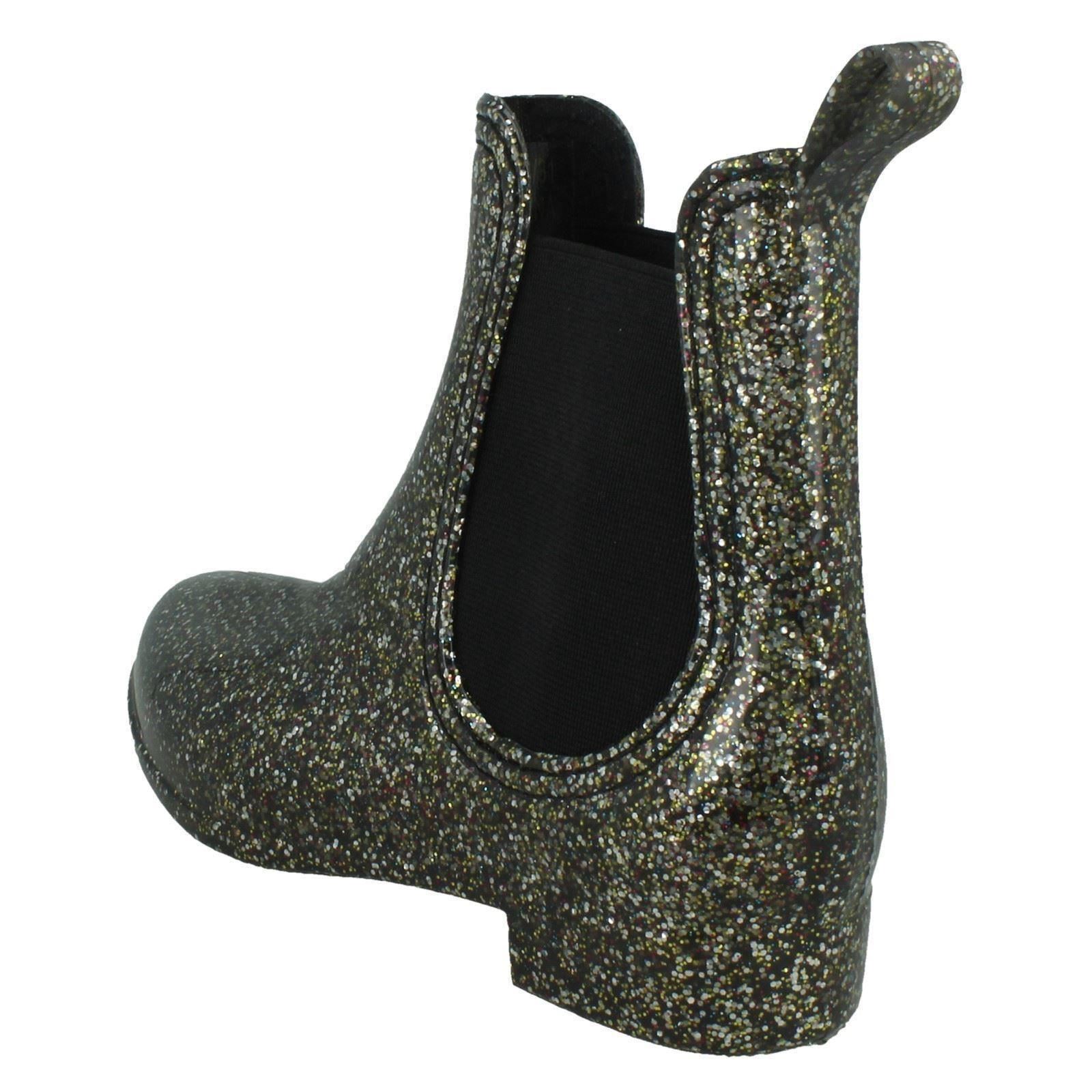 Wellingtons de tobillo con brillo para dama - Imagen 4 de 10