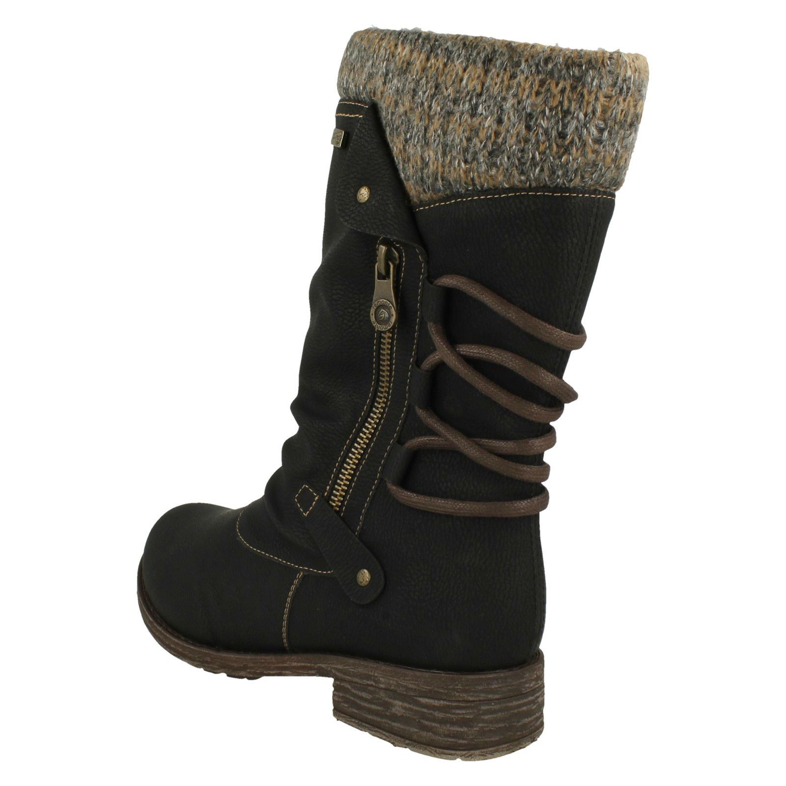 Botas Remonte-Tex informales con cremallera forradas cálidas para dama D8070 - Imagen 8 de 28
