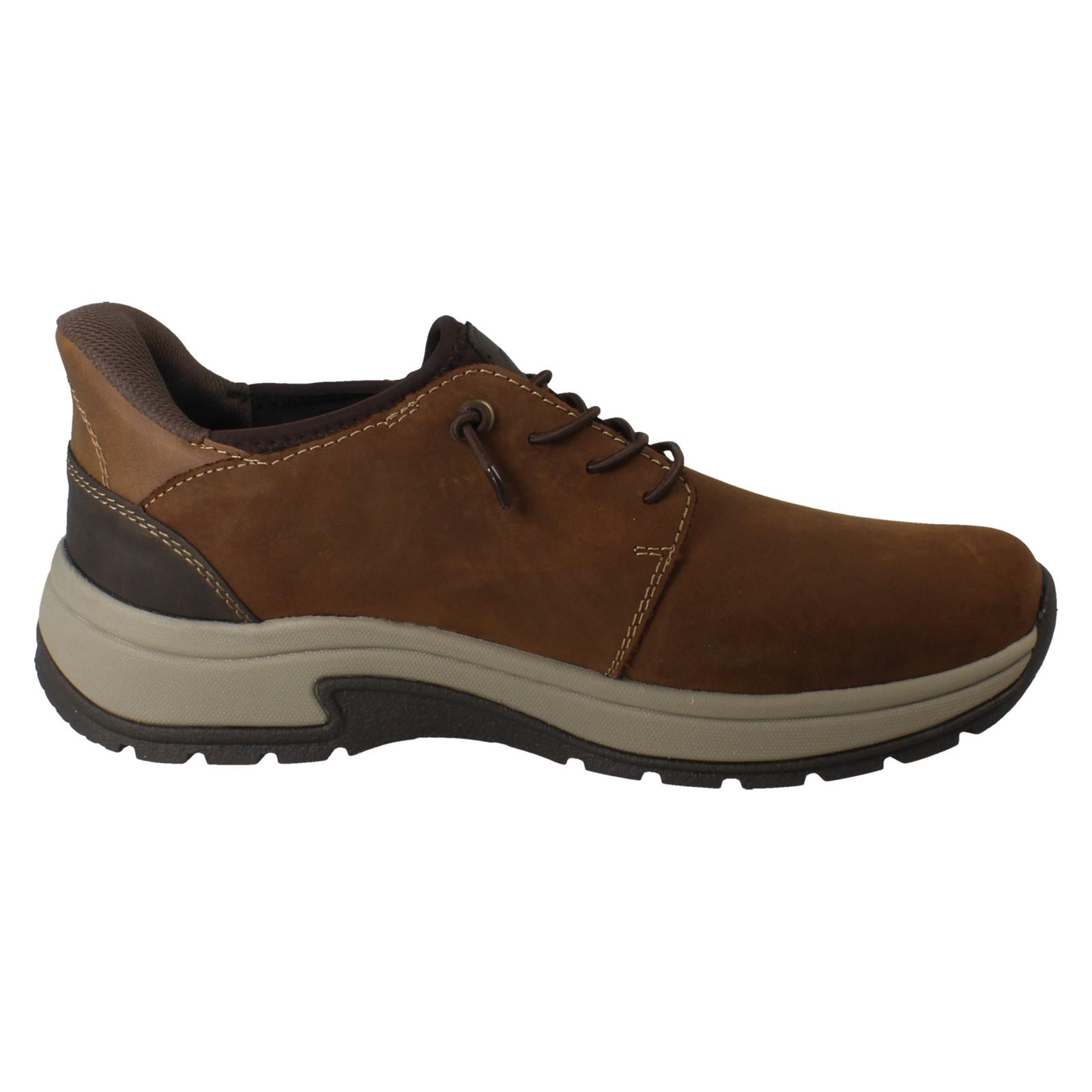 Mens Rieker Extra Wide Elasticated Lace Casual Suede Shoes 11050 - Picture 16 of 19