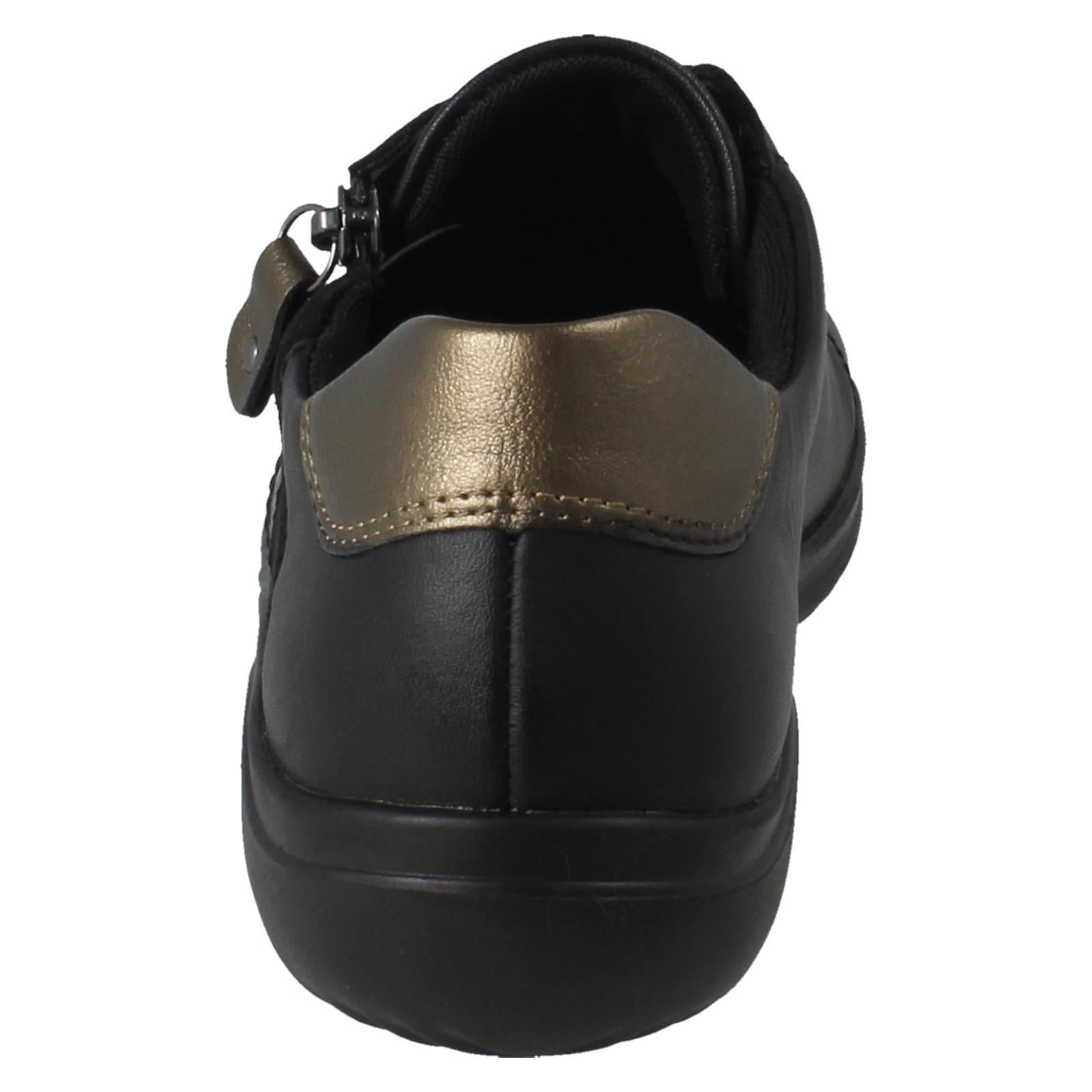 Ladies Remonte Lace and Zip Fastening Casual Trainer Shoes D1E00 - Picture 5 of 10