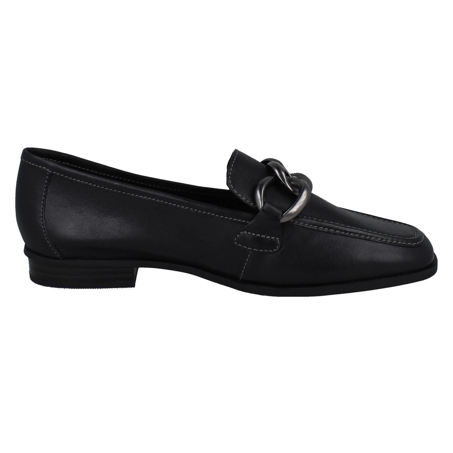 Mujer Clarks Cuero Suave Punta Cuadrada Mocasines Estilo Smart Zapatos: Sarafyna - Picture 16 of 55
