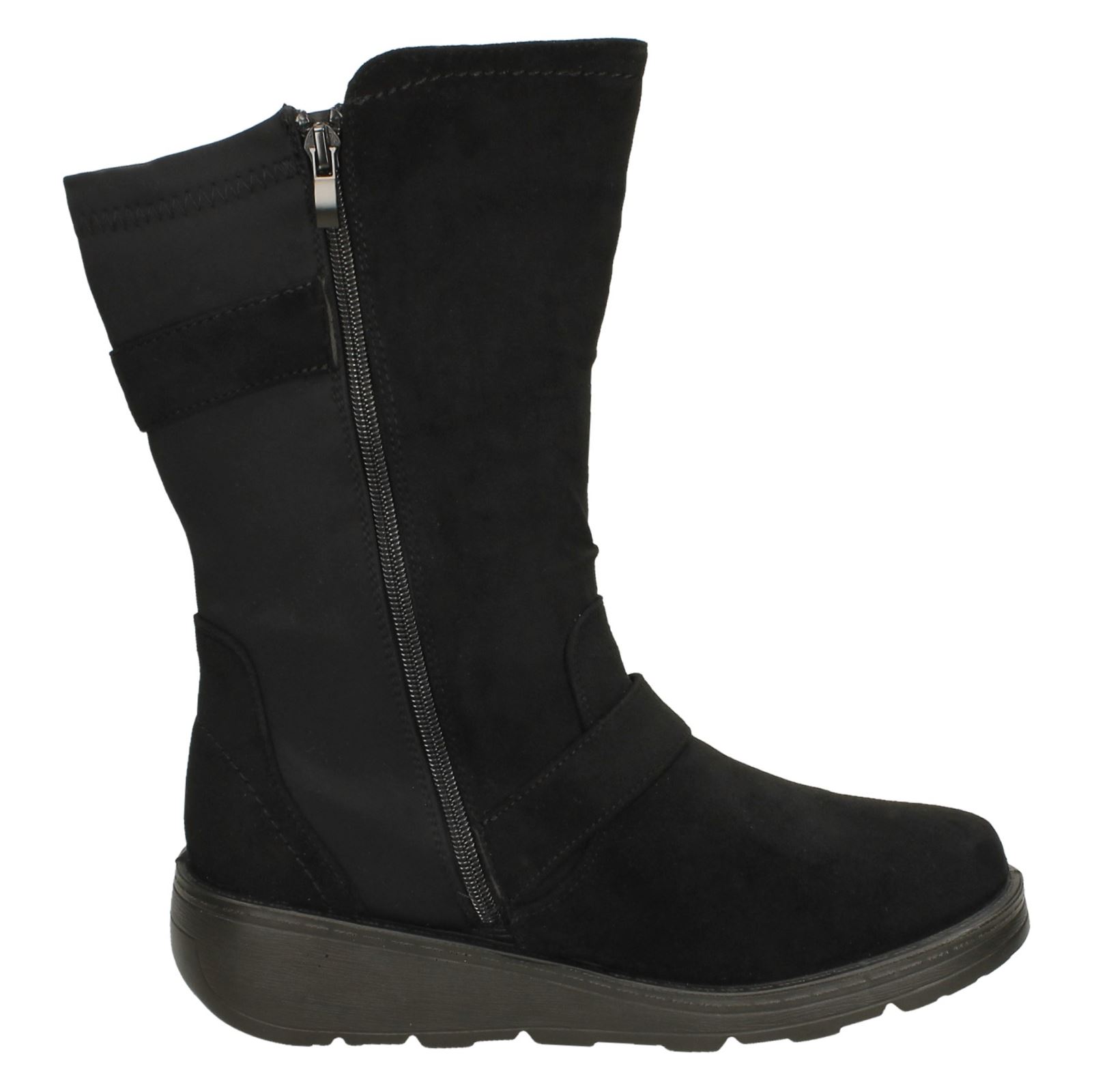 Bottes Mi-Mollet Femmes Spot On F4R452 - Picture 16 of 28