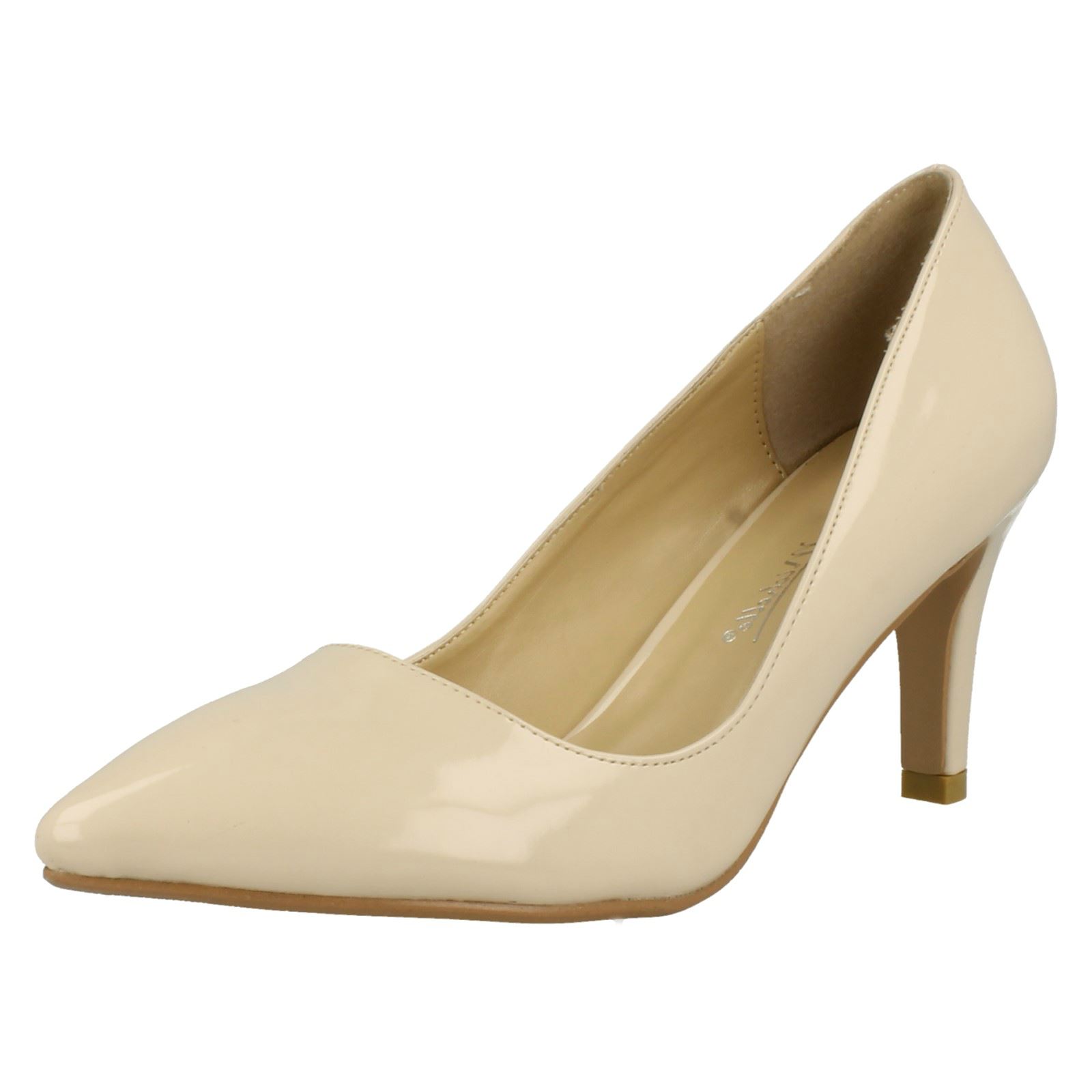 Anne Michelle Ladies Patent Court Heels
