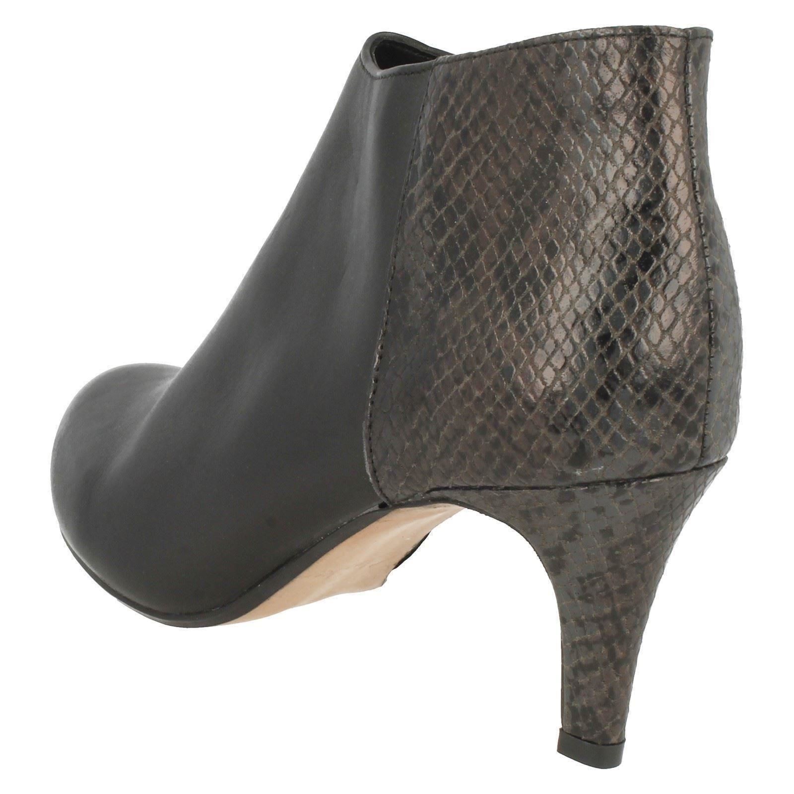 Arista Negro Botines para con Clarks Smart cremallera mujer Flirt xZxYO8w