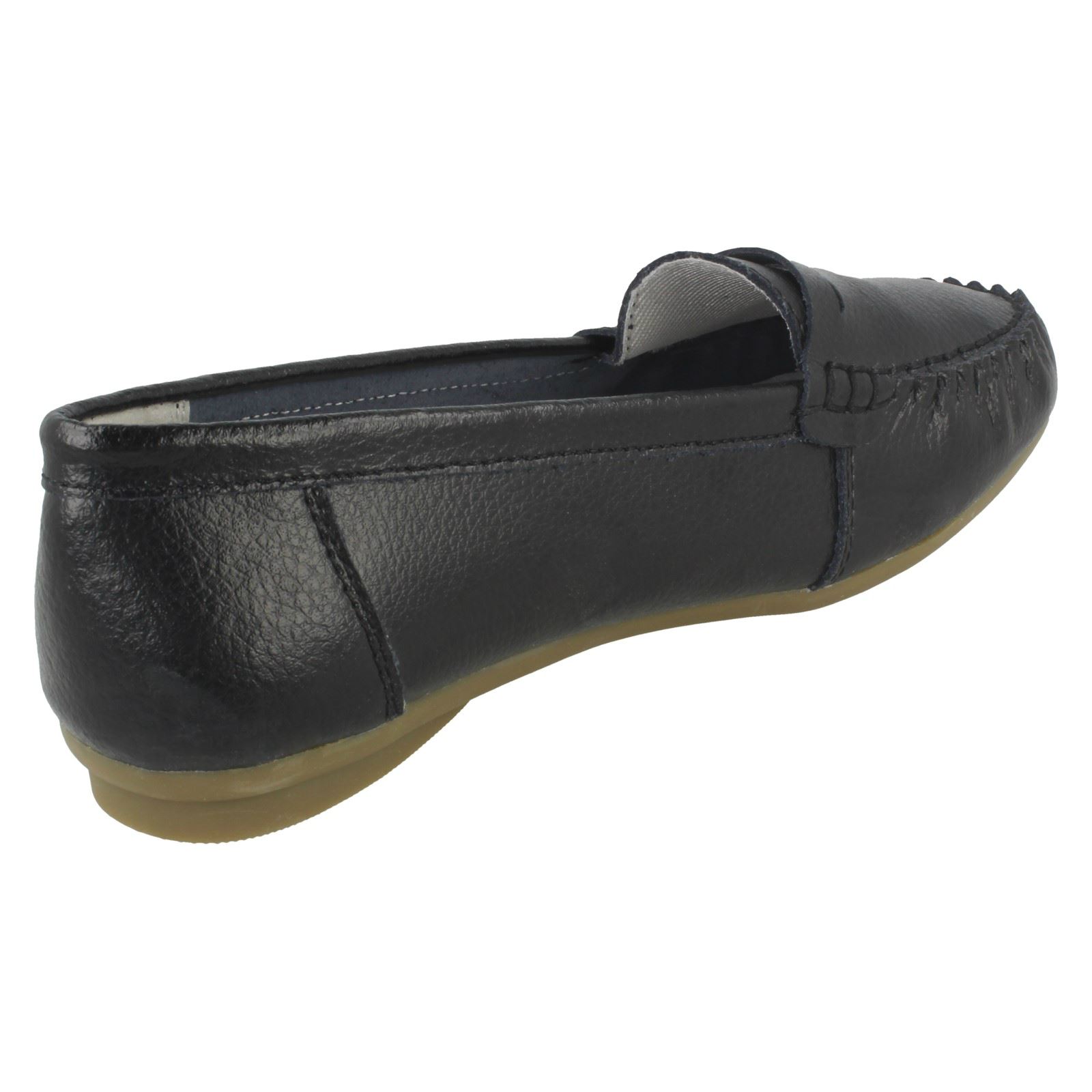 Ladies Down To Earth Leather Shoes F8R0445 - Picture 6 of 64