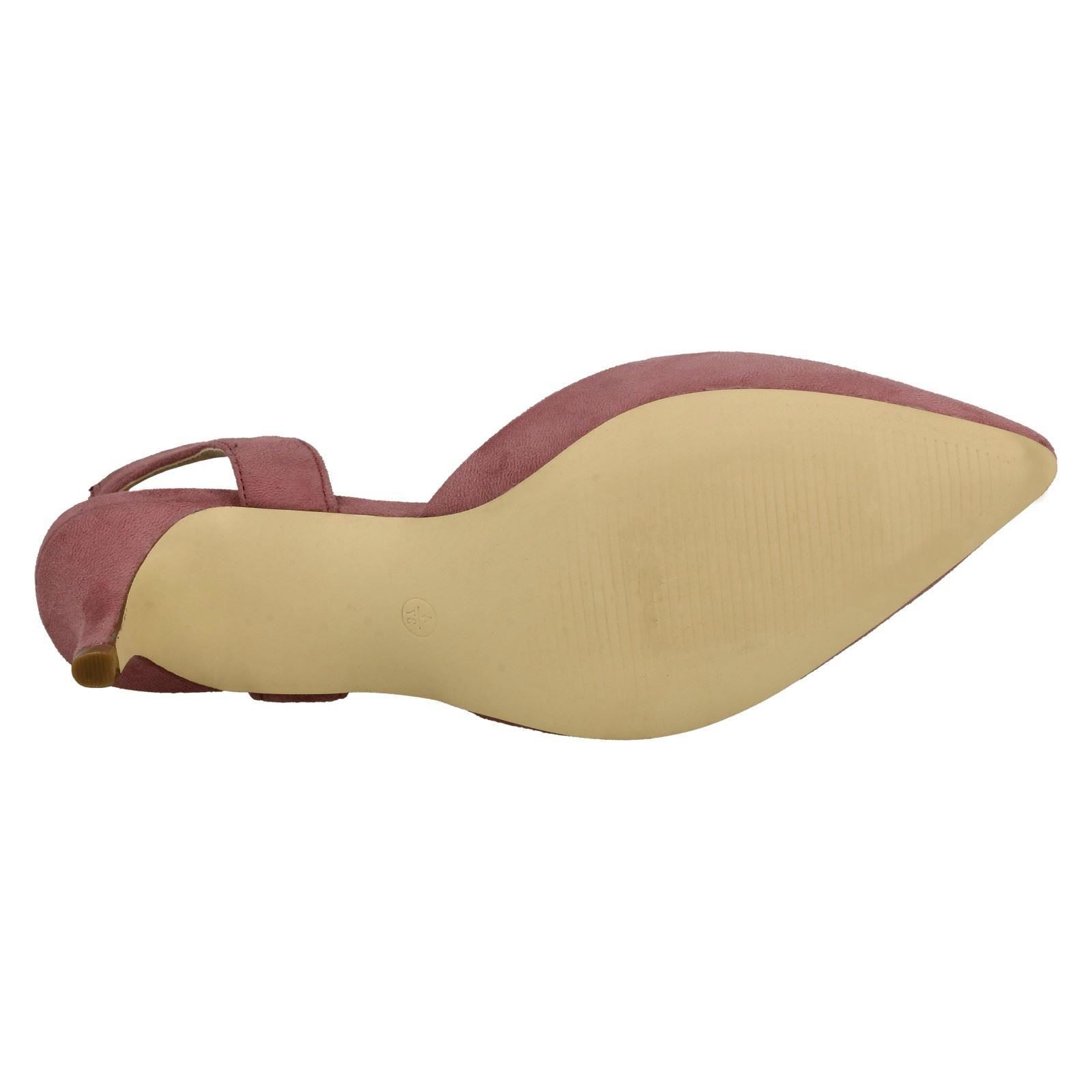 Ladies Spot On Slingback Shoes Heels *F9R0057* - Picture 28 of 73