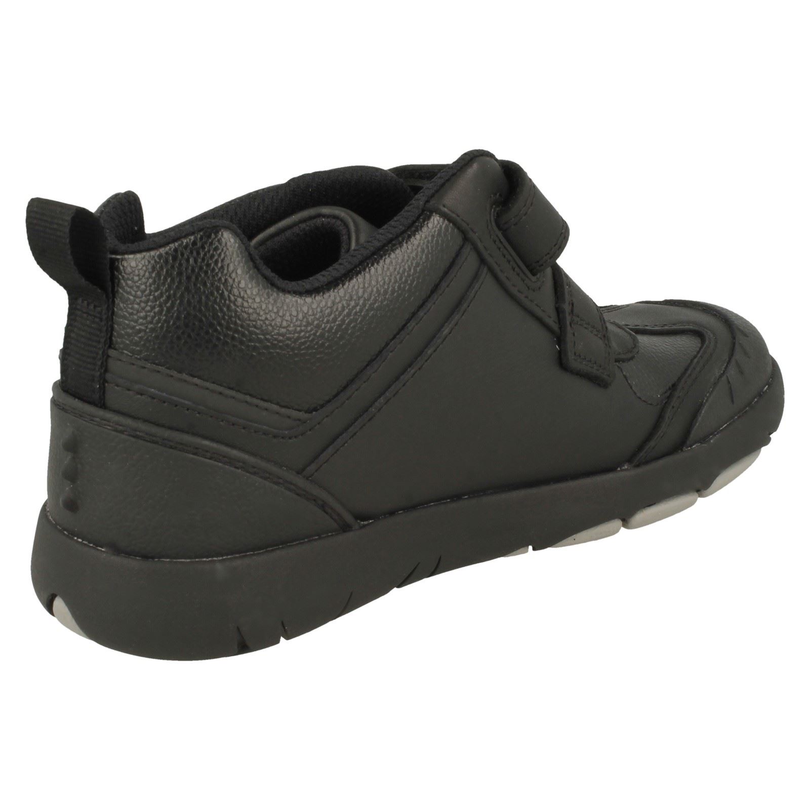 Botas al tobillo sintéticas y gancho y gancho de dinosaurio Clarks para niños Rex Hop K - Imagen 6 de 10