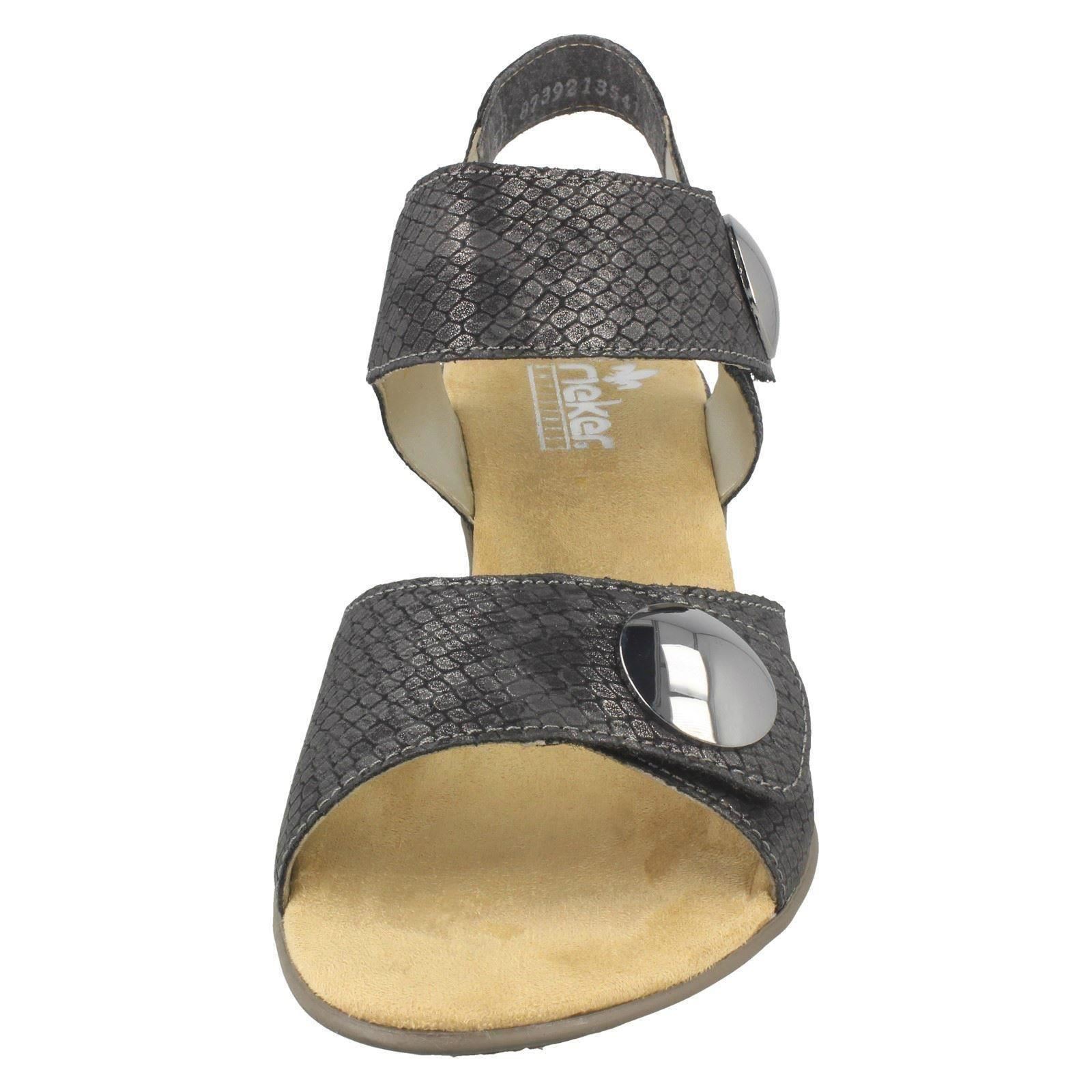 Femmes Femmes Femmes Rieker Reptile Print Crochet & Boucle Moyen Talon Sandales - 67369 f8803a Femmes Femmes Femmes Rieker Reptile Print Crochet & Boucle Moyen Talon Sandales - 67369 f8803a