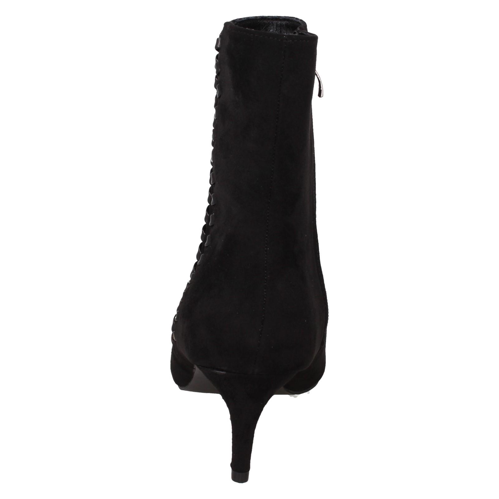 Ladies Collection Mid Heel Pointed Toe Ankle Boots 'F5R1222' - Picture 5 of 19
