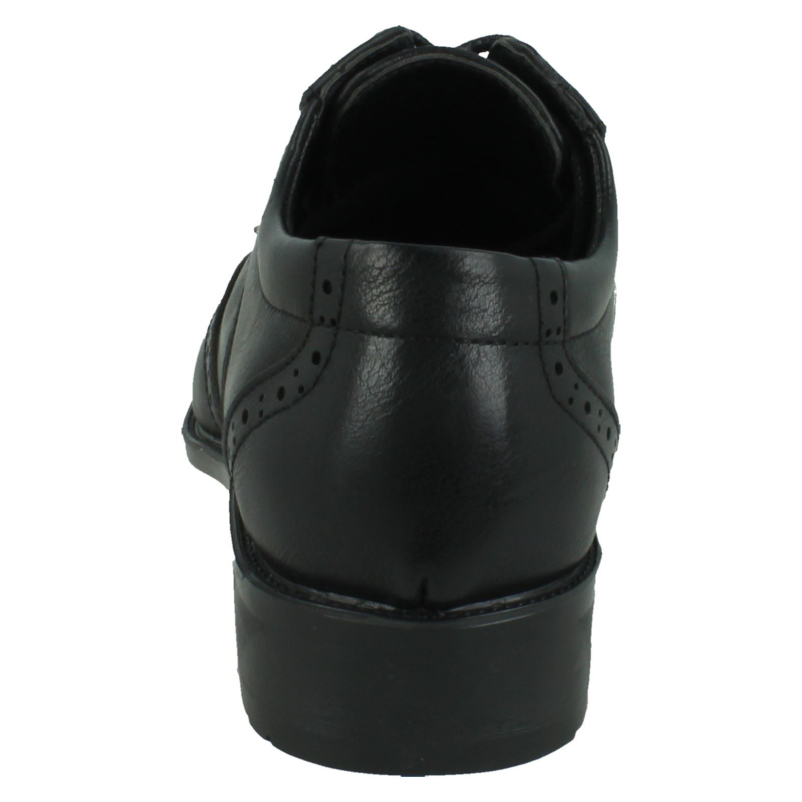 Boys Spot On Low Heel Lace Up Brogue School Shoes N1R156 - Picture 10 of 19