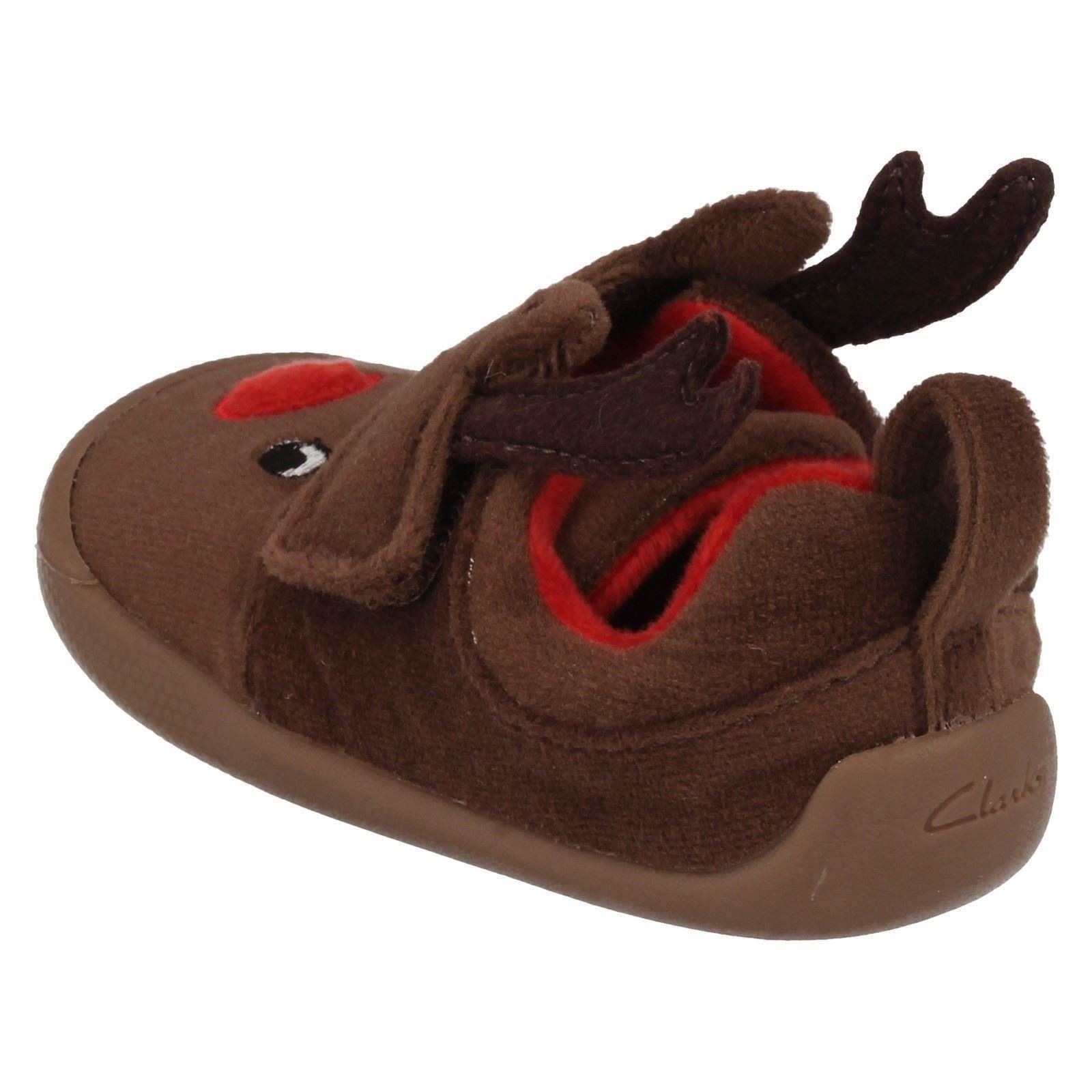 Boys Clarks Reindeer Slippers 'Shilo Jena' eBay
