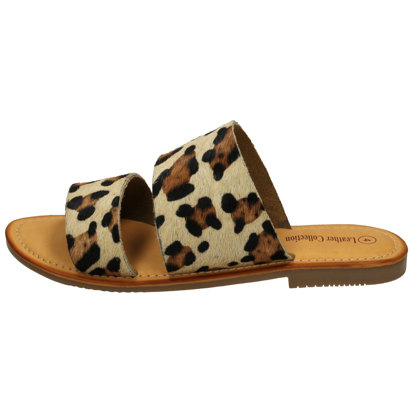 Ladies Leather Collection Double Strap Mules - Picture 21 of 28
