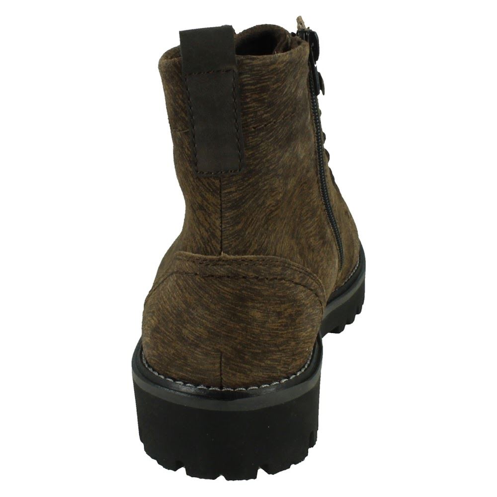 Mens Rieker Suede Leather Lace Up & Zip Extra Width Casual Ankle Boots: 30414 - Picture 5 of 10