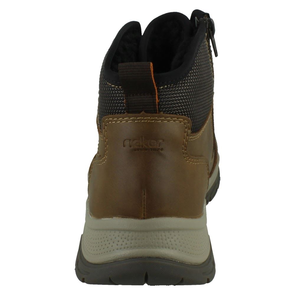 Mens Rieker-Tex Water Resistant Lace Up and Zip Extra Width Ankle Boots 30230 - Picture 5 of 10