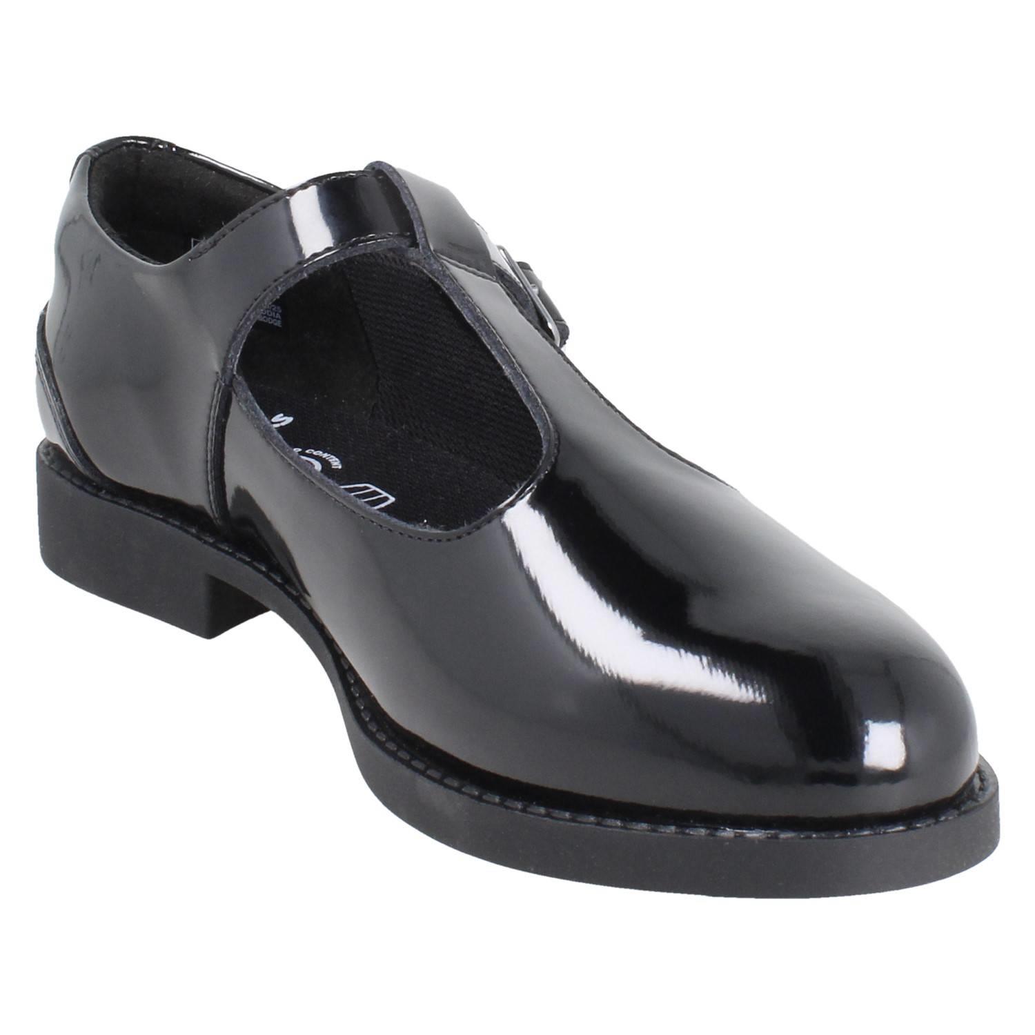 Ragazze Clarks Colletto Imbottito Classico Leather a T Fibbia Scuola Scarpe Tapa - Foto 7 di 20