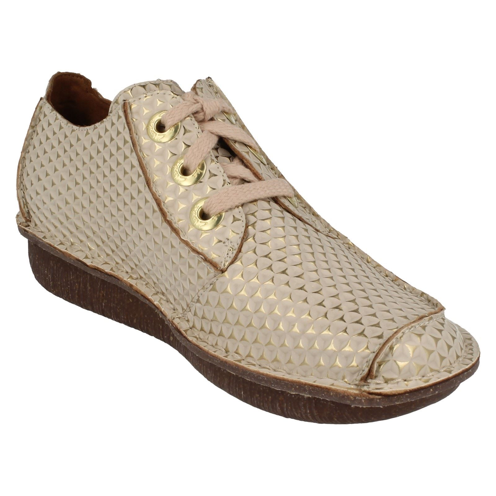 Scarpe Casual In Pelle Clarks Da Donna Lace Up Funny Dream - Picture 144 of 145