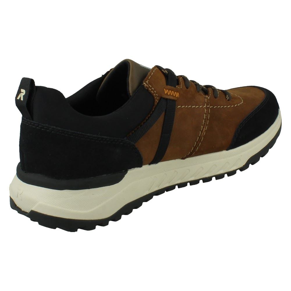Mens Rieker Leather Lace Up Water-Resistant R-TEX Casual Shoes: U0100 - Picture 6 of 10