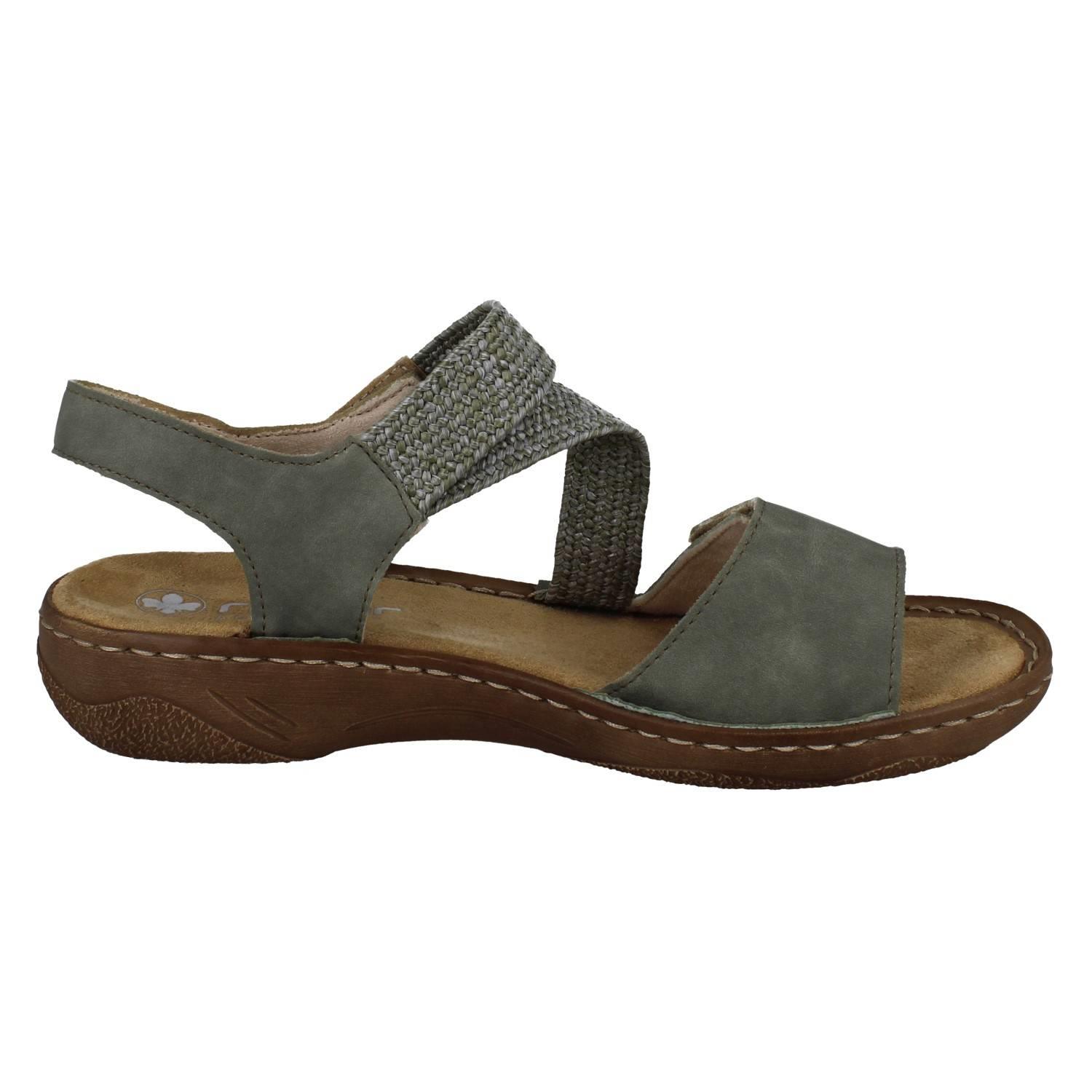 Ladies Rieker Antistress Strappy Elasticated Sandals; V2862 - Picture 7 of 10