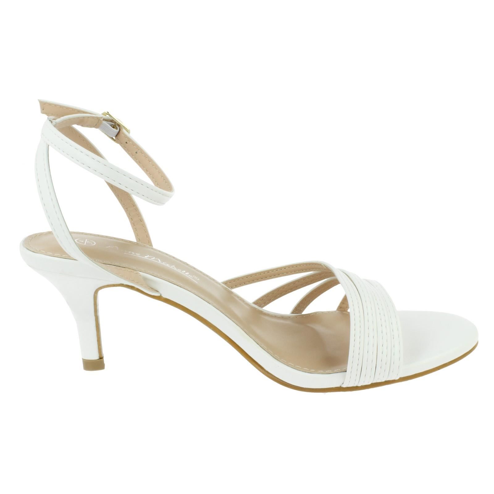 Sandalias de fiesta Anne Michelle de tacón medio calce ancho para dama 'F1R2112' - Imagen 43 de 46