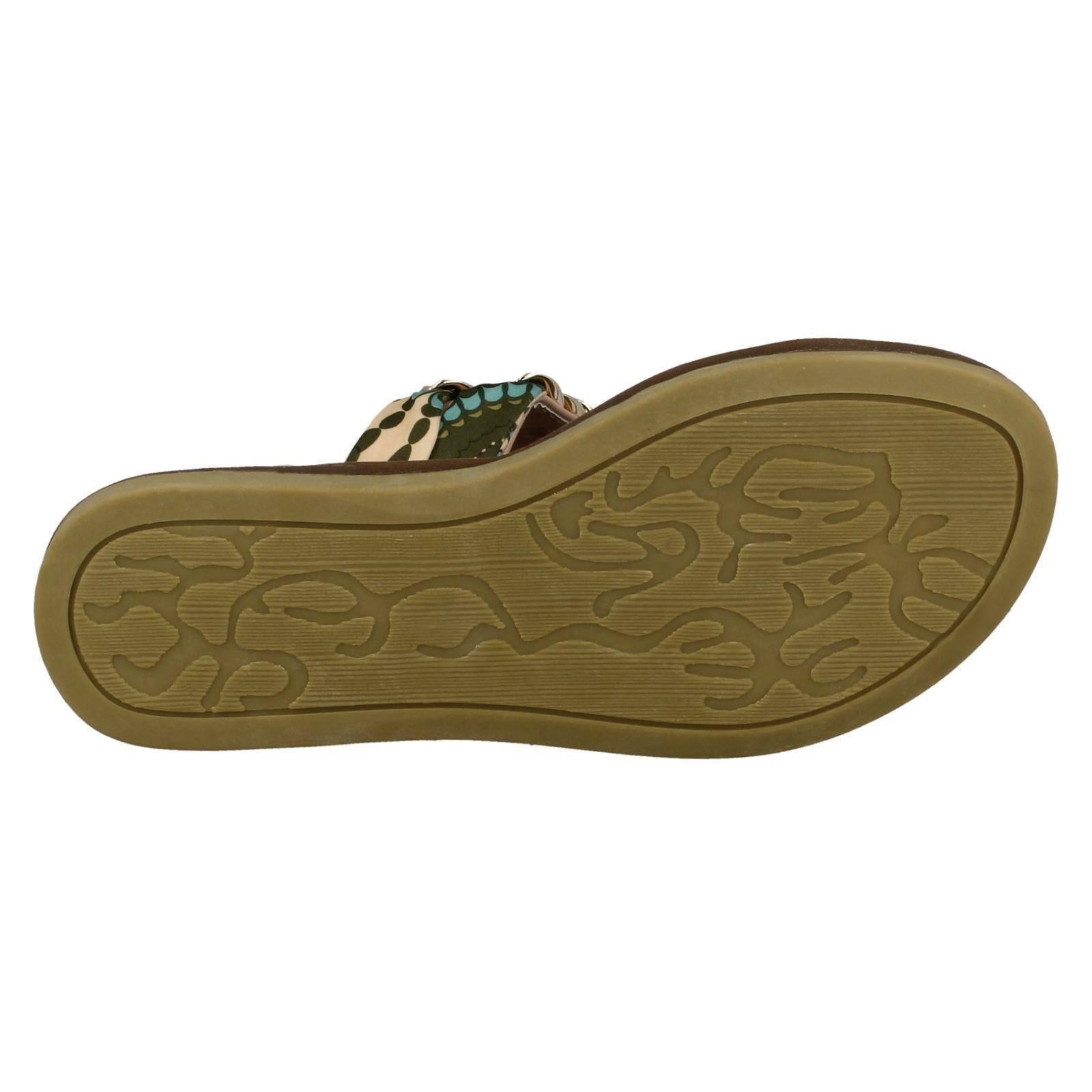 Damen Savannah flache doppelt geflochtene klobige Riemen Sandalen F0R0062 - Bild 19 von 19