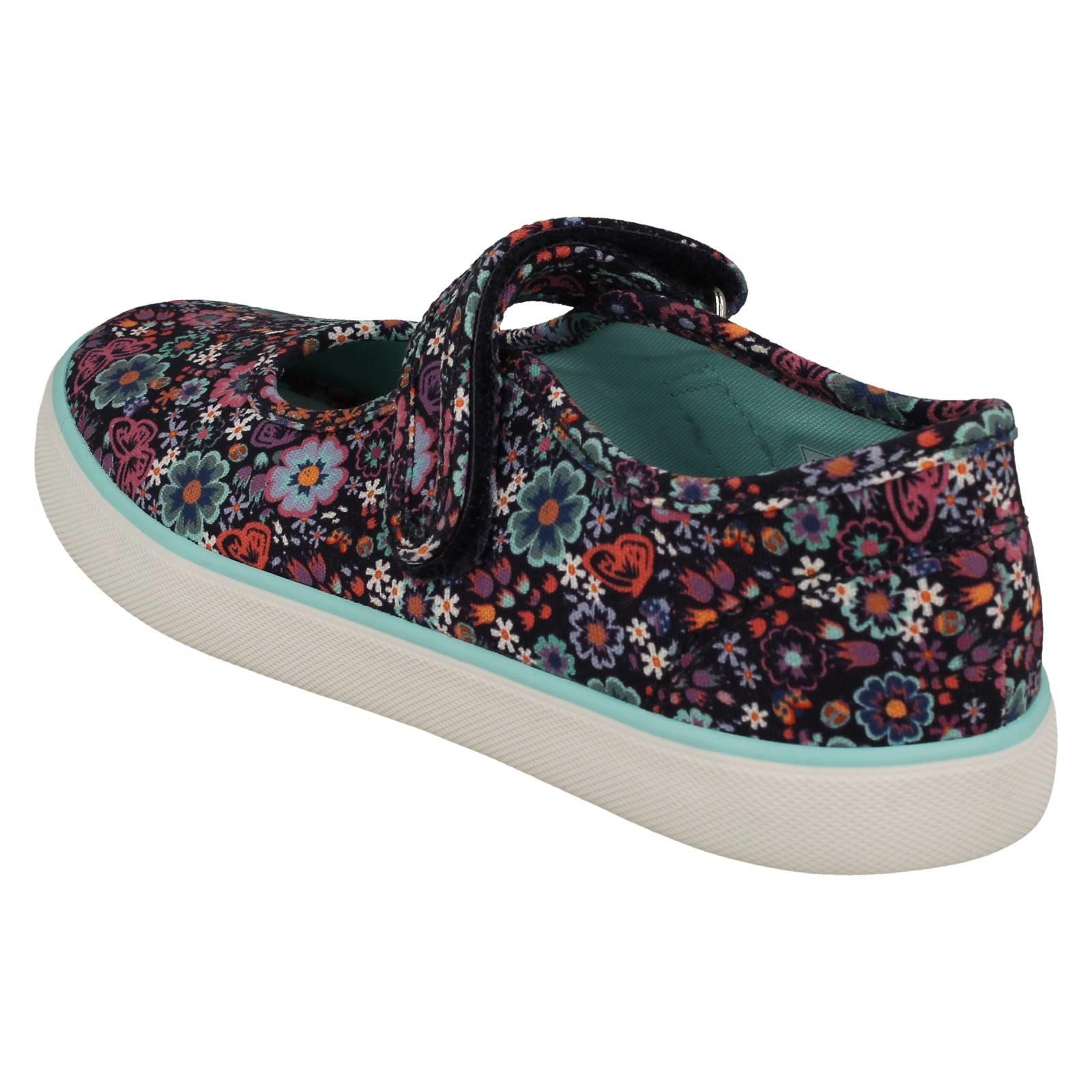 "Zapatos de lona Mary Jane florales detallados florales para niñas ""Busy Lizzy"" - Imagen 9 de 19