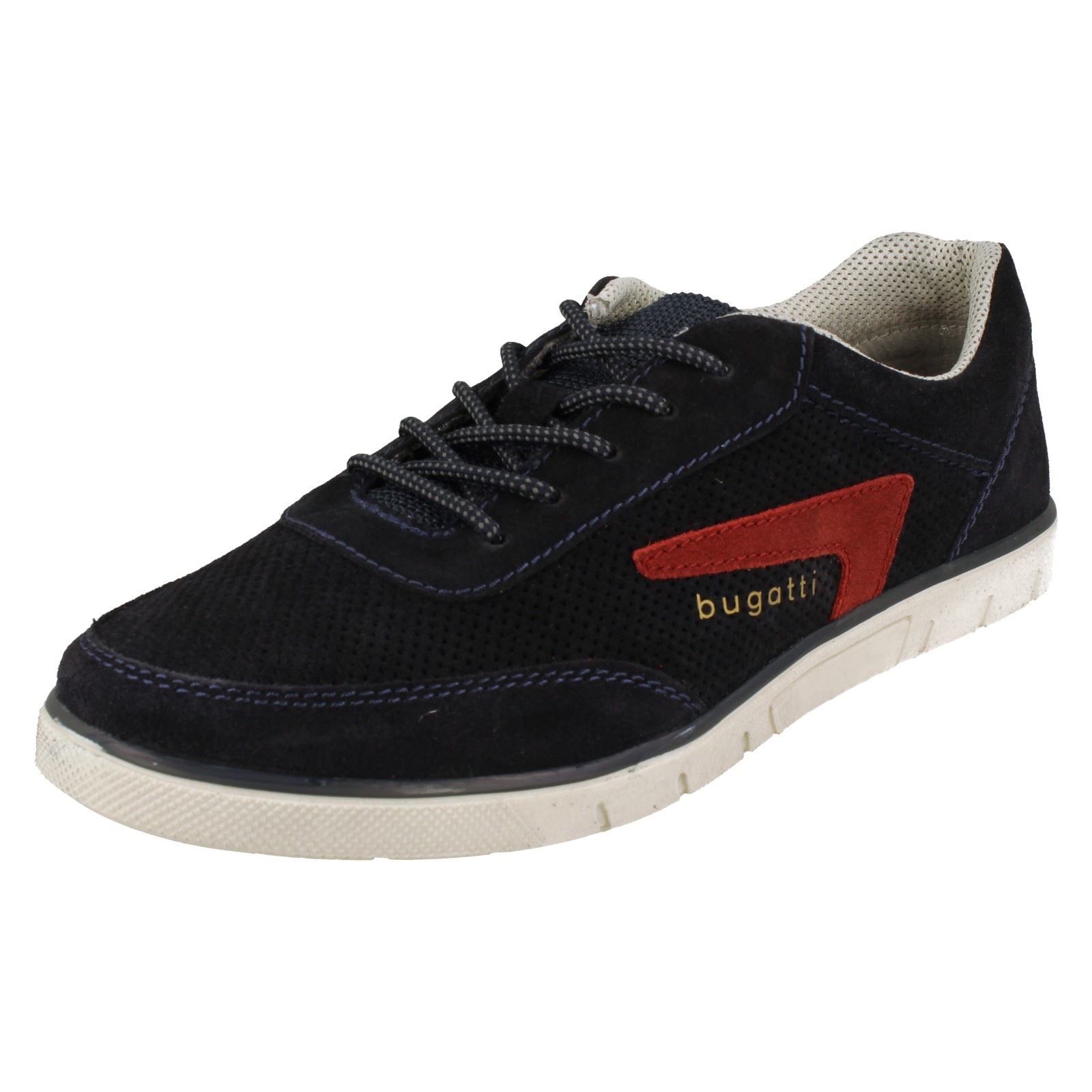 Mens Bugatti Lace Up Trainers 323-52314-1400 - Picture 2 of 10