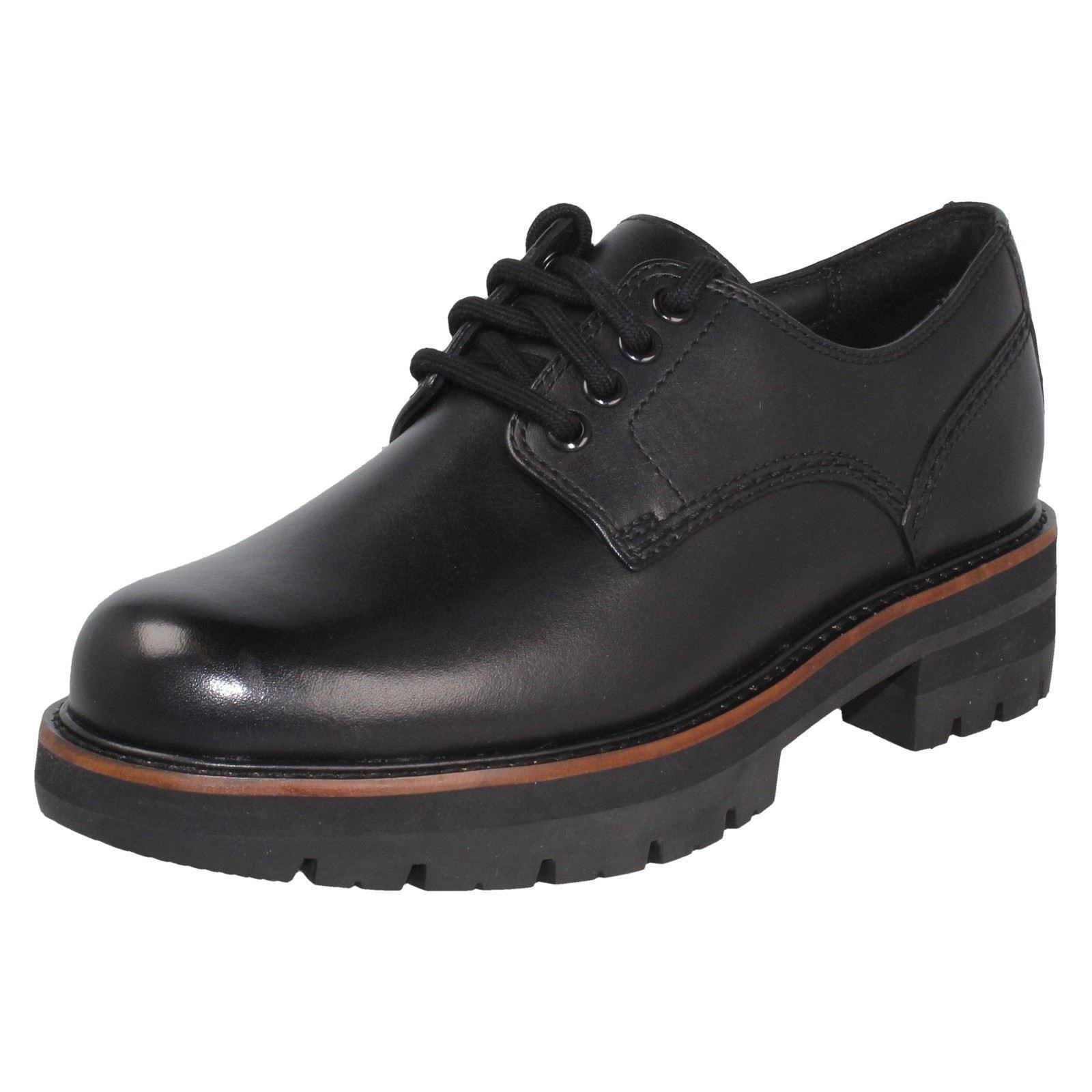 Ladies Clarks Chunky Sole Lace Up Shoes Orianna Derby