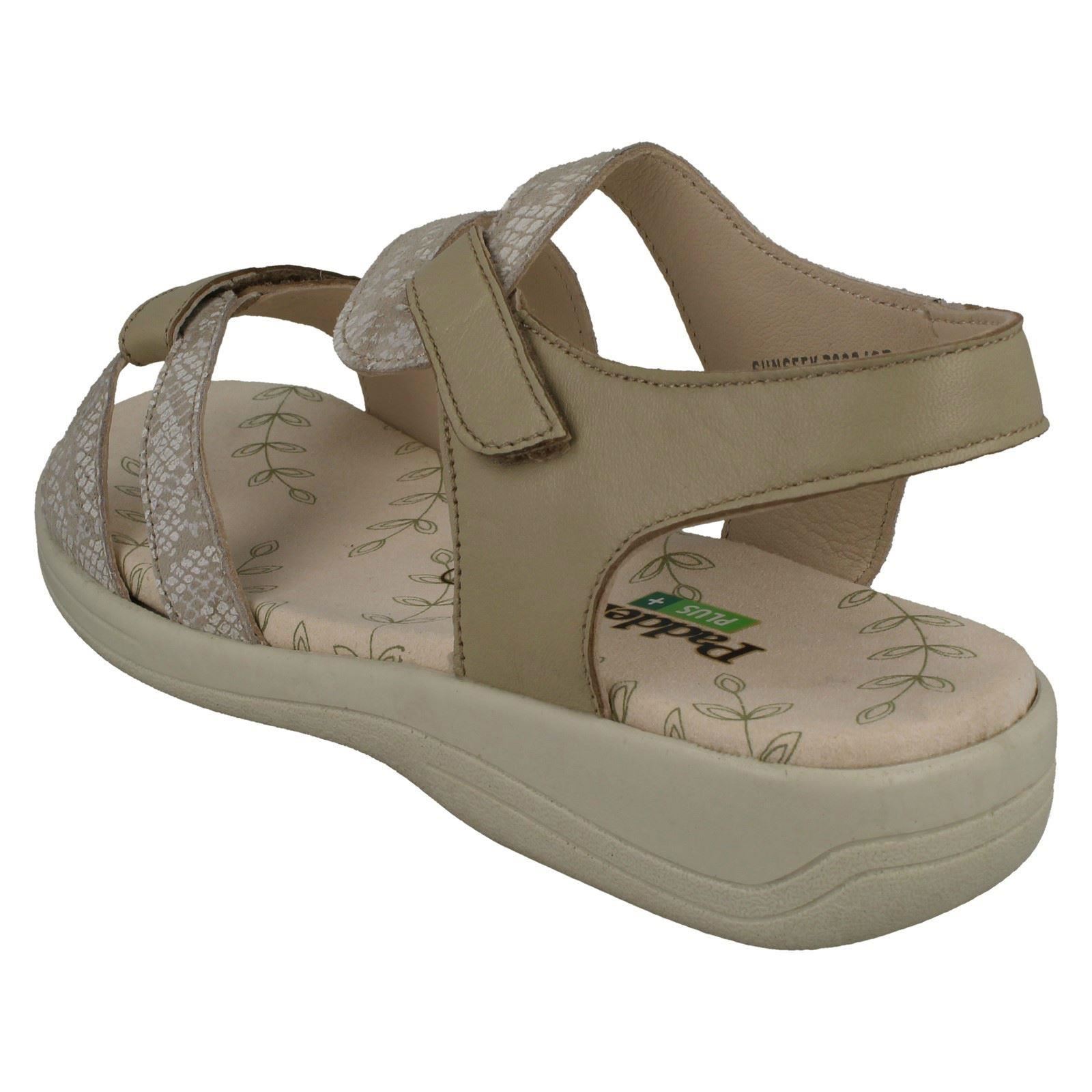 Sandalias de ajuste ancho elegantes con tiras para dama Padders Sunseek - Imagen 4 de 19