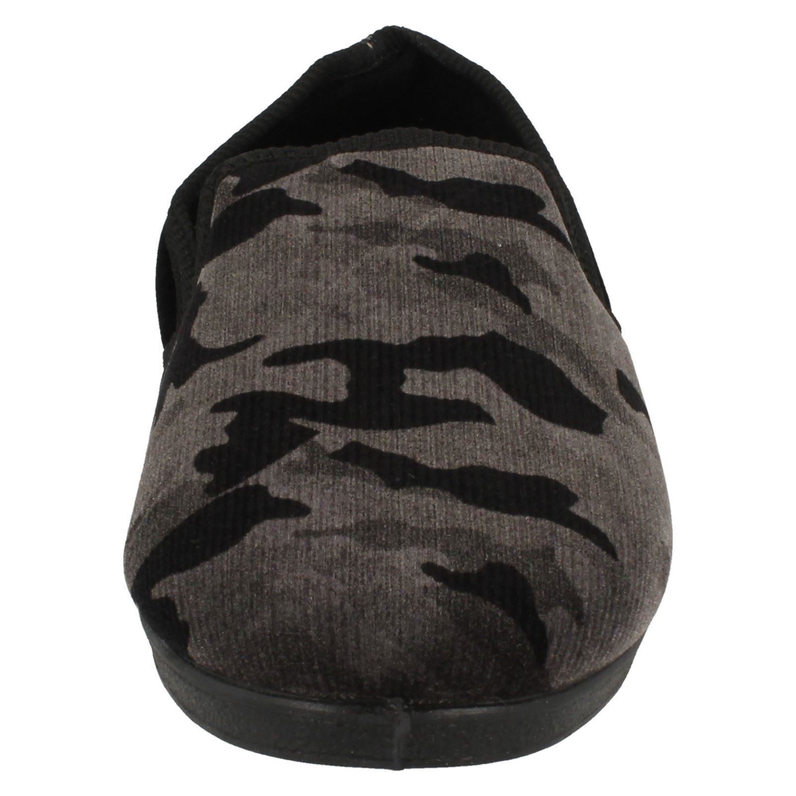 Mens Spot On Camouflage Full 'Slippers' - Picture 6 of 19