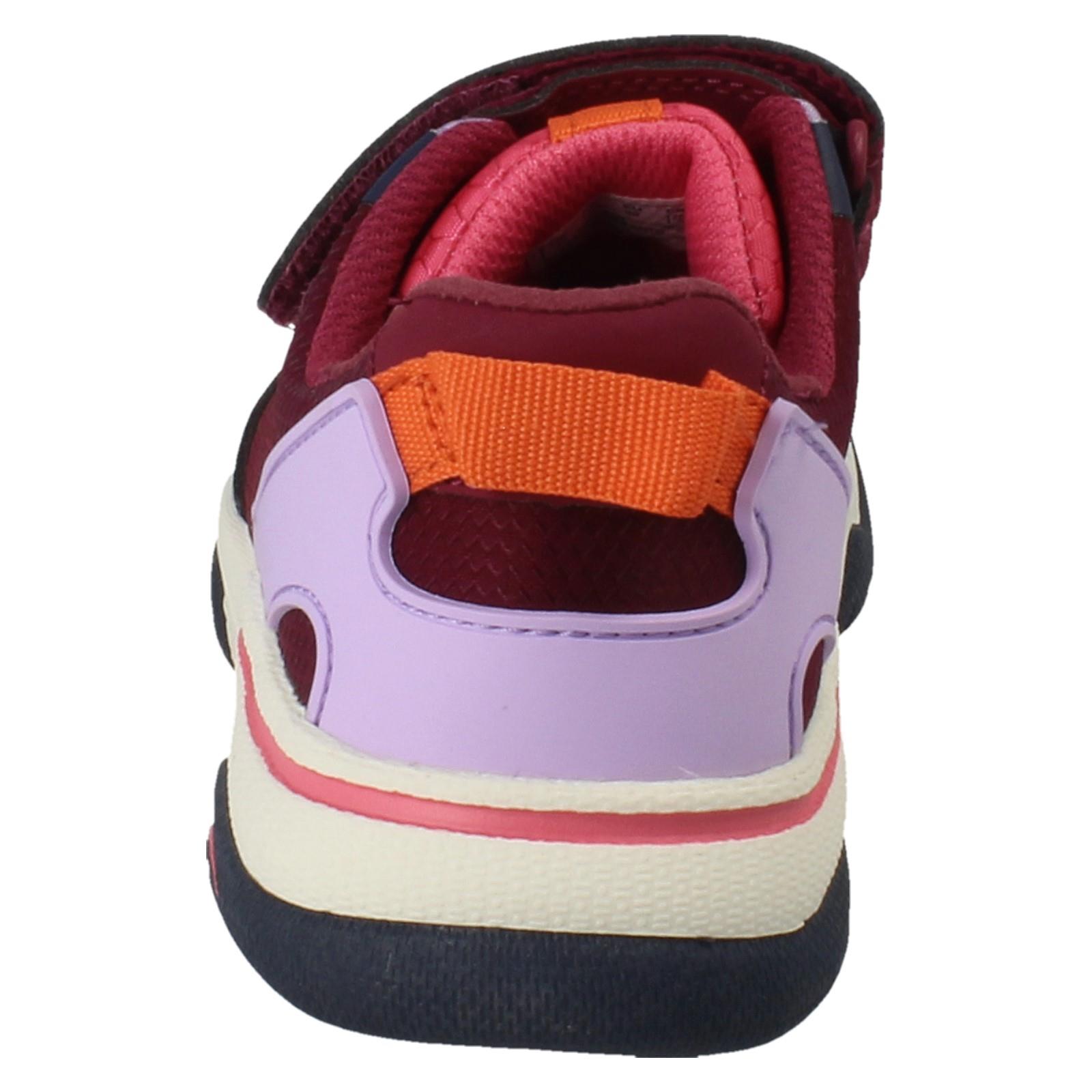 Kids Clarks Vegan Colour-Pop Machine Washable Sports Trainers *Feather Track* - Picture 5 of 37