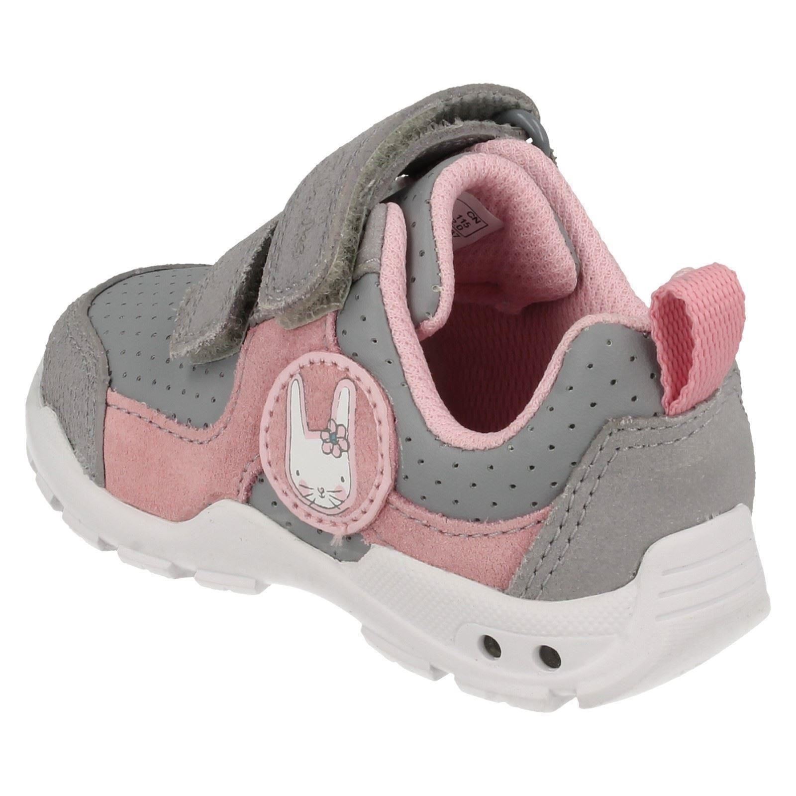 Clarks intermitentes Infant Gray Brite gris Combi con luces entrenadores Casual Girls Wizz Primeros 5q0wfFq