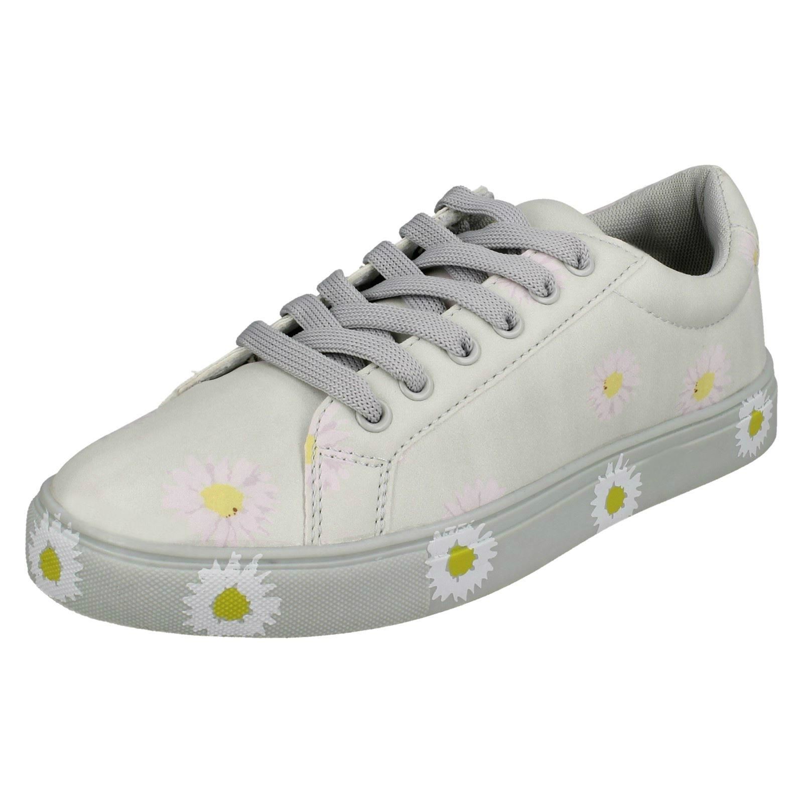 Ladies Spot On Daisy Print Pumps, Trainers F8R0348 - Picture 11 of 28