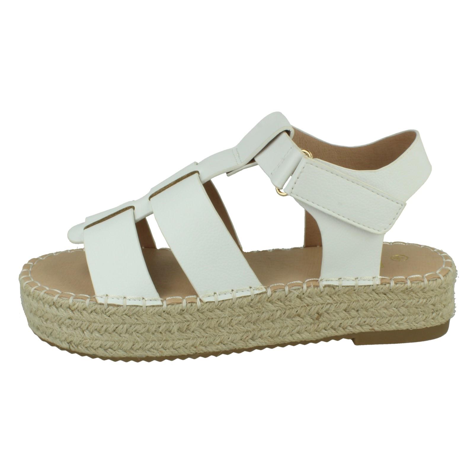 Ladies Down to Earth Gladiator Platform Espadrille with Ankle Strap *F1R2084* - Picture 21 of 28