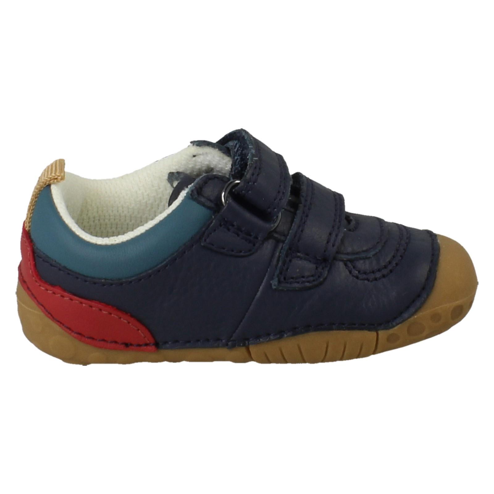 Boys Startrite Soft Leather Pre Walking Shoes With Heel/Toe Bumpers Zap - Picture 16 of 19