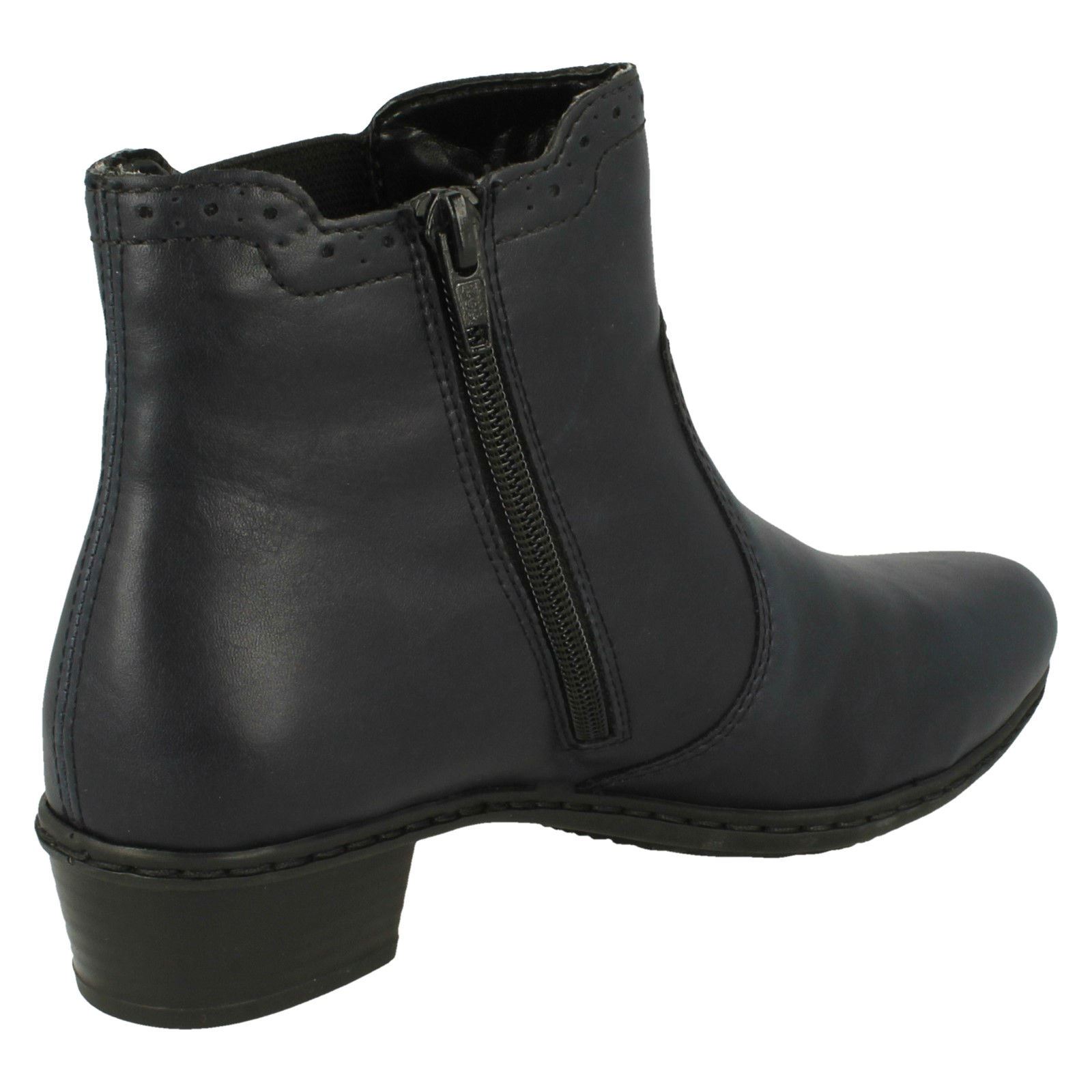 Ladies Rieker Fleece Lined Ankle Boots Y0771 | eBay