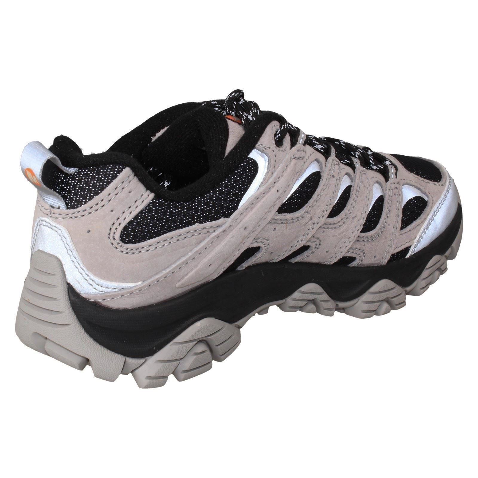Ladies Merrell Vibram With A Sole Lace Up Walking Shoes 'Moab 3 Reflective' - Picture 3 of 10