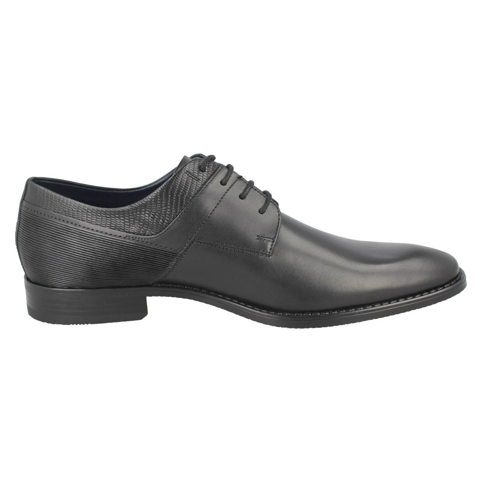 Mens Bugatti Rounded Toe Formal Lace Up Leather Shoes 313-52101-1000 - Picture 7 of 10