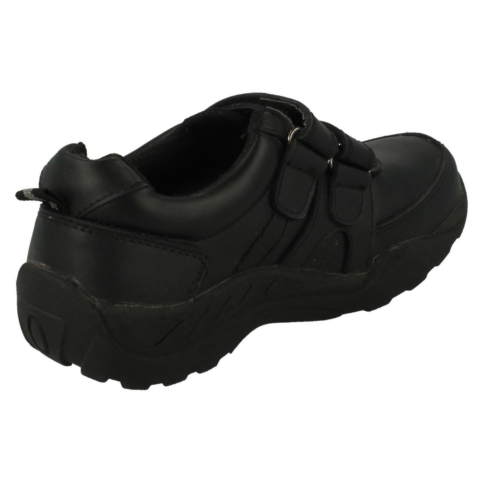Boys Red Tag Double Strap School Shoes